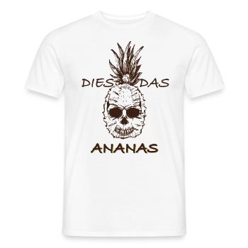 This is the pineapple - Men's T-Shirt - white - Front - AI Model Male 178 dark (178cm)