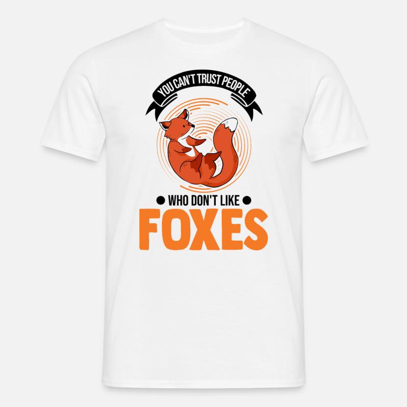 Fuchs Geschenk Rotfuchs - Männer T-Shirt - Weiß