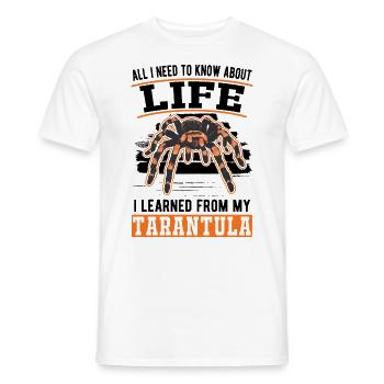 Tarantula Spider Tarantula - Men's T-Shirt - white - Front - AI Model Male 178 dark (178cm)