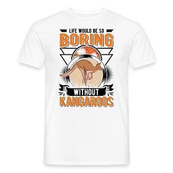Kangourou australien Kangourou d’Australie - T-shirt homme - blanc - Devant - AI Model Male 178 dark (178cm)