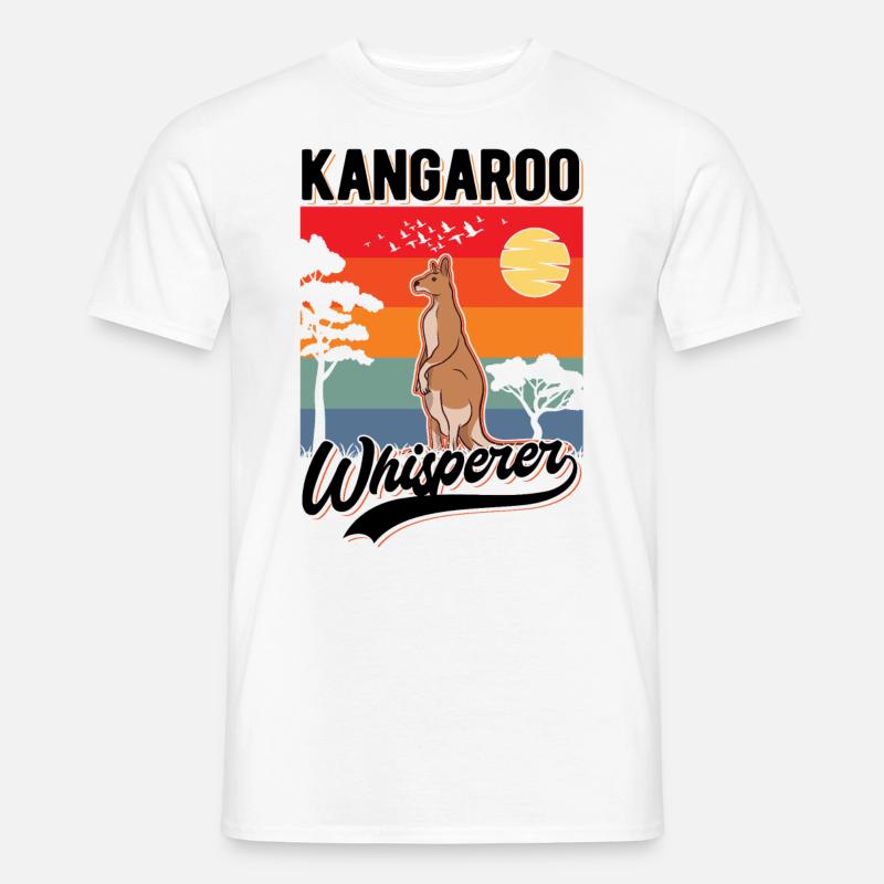Kangaroo Whisperer Australia Kangaroo - Men's T-Shirt - white