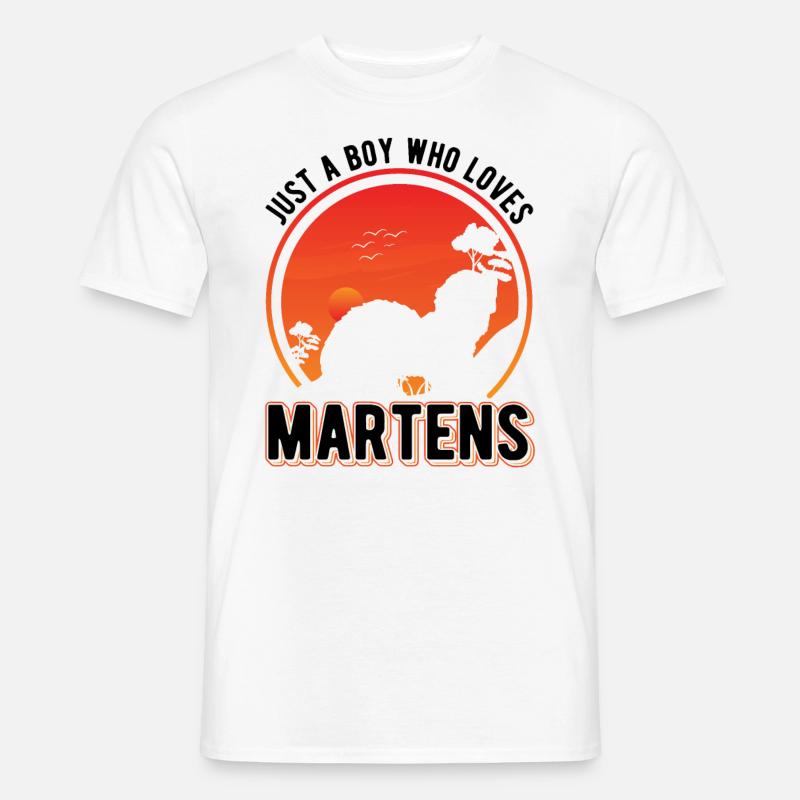 Marder Junge Nerz Dachs Baummarder - Männer T-Shirt - Weiß
