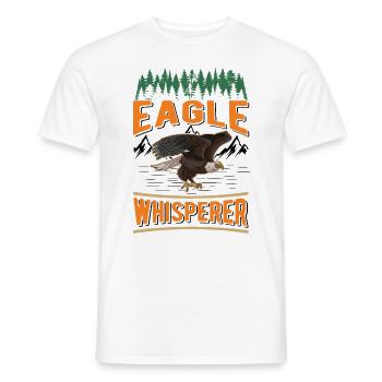Eagle Whisperer Eagle Breeding Falconer Golden Eagle - Men's T-Shirt - white - Front - AI Model Male 178 dark (178cm)