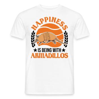 Armadillo Lucky Armadillo Armadillo - Men's T-Shirt - white - Front - AI Model Male 178 dark (178cm)