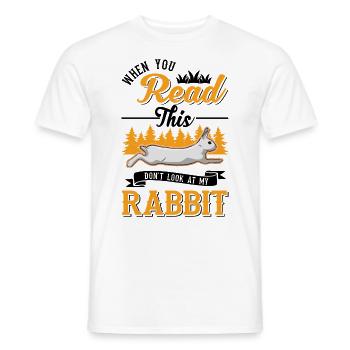 Lapin Lapin Lapin Lapin - T-shirt homme - blanc - Devant - AI Model Male 178 dark (178cm)