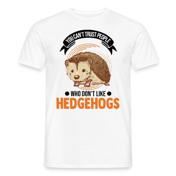 Hedgehog Gift Goose Gel - Men's T-Shirt - white - Front - AI Model Male 178 dark (178cm)