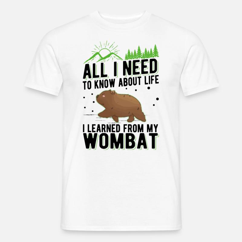 Australian Wombat - Men's T-Shirt - white
