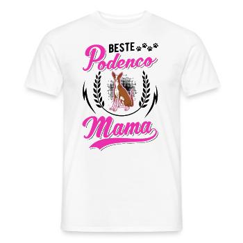 Beste Podenco Mama Ibizan Hound - Männer T-Shirt - Weiß - Vorne - AI Model Male 178 dark (178cm)