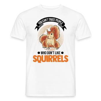 Cadeau Écureuil Gris Écureuil - T-shirt homme - blanc - Devant - AI Model Male 178 dark (178cm)