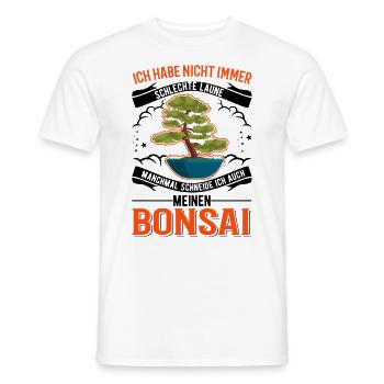 Japanischer Bonsai Bonsaibaum - Männer T-Shirt - Weiß - Vorne - AI Model Male 178 dark (178cm)