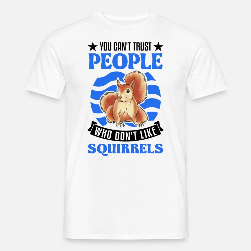 Squirrel Gift Grey Squirrel - Men's T-Shirt - white