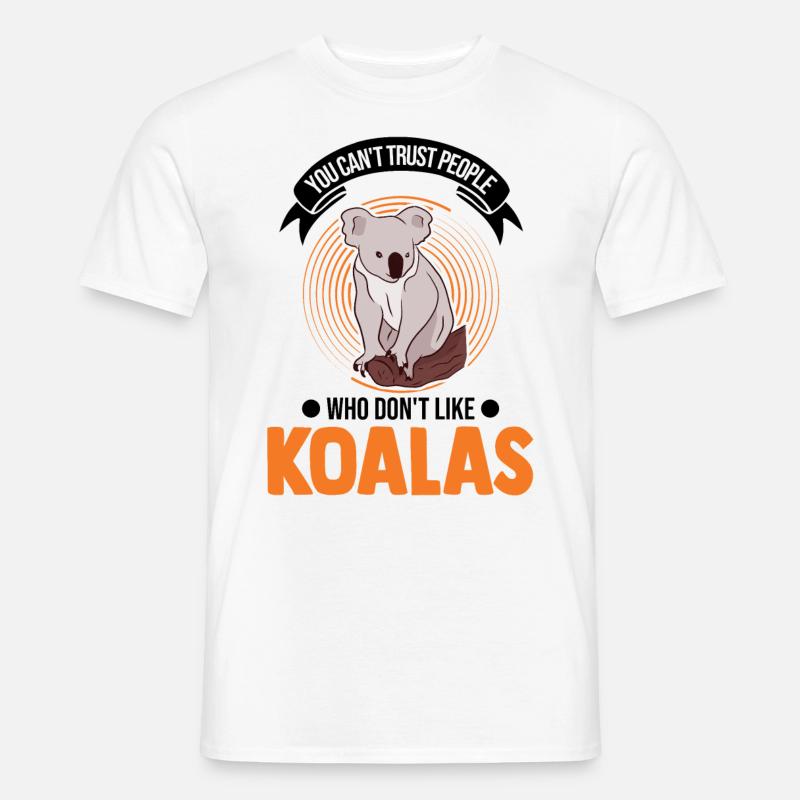 Koala Geschenk Koalabär - Männer T-Shirt - Weiß