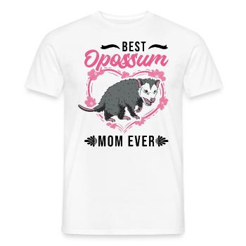 Best Opossum Mom Ever Opossum Mama Beutelratte - Männer T-Shirt - Weiß - Vorne - AI Model Male 178 dark (178cm)