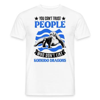 Komodowaran Komodo Dragon Waran - Männer T-Shirt - Weiß - Vorne - AI Model Male 178 dark (178cm)