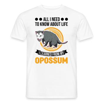 Opossum Geschenk Possum Beutelratte - Männer T-Shirt - Weiß - Vorne - AI Model Male 178 dark (178cm)