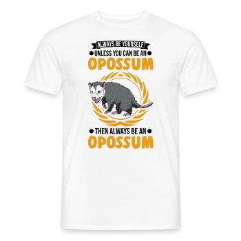 Opossum Geschenk Possum Beutelratte - Männer T-Shirt - Weiß - Vorne - AI Model Male 178 dark (178cm)