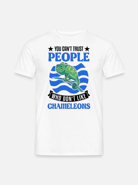 Chameleon Gift Chameleon - Men's T-Shirt - white