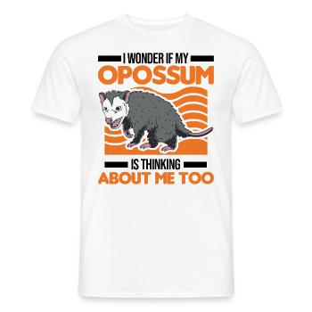 Opossum Possum Beutelratte - Männer T-Shirt - Weiß - Vorne - AI Model Male 178 dark (178cm)