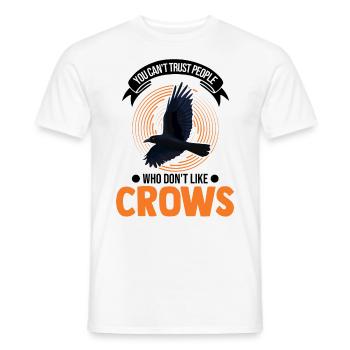 Crow Raven Raven Crow Crow Crow Keeping Crow Breeder - Men's T-Shirt - white - Front - AI Model Male 178 dark (178cm)