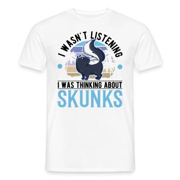Stinktier Geschenk Skunk - Männer T-Shirt - Weiß - Vorne - AI Model Male 178 dark (178cm)