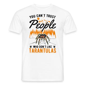 Tarentule Araignée de compagnie Tarentule - T-shirt homme - blanc - Devant - AI Model Male 178 dark (178cm)