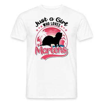 Marten Girl Mink Badger Tree Marten - Men's T-Shirt - white - Front - AI Model Male 178 dark (178cm)
