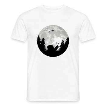 Schnecke Mond Weinbergschnecke - Männer T-Shirt - Weiß - Vorne - AI Model Male 178 dark (178cm)
