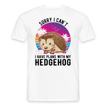 Igel Liehbaber Stacheligel - Männer T-Shirt - Weiß - Vorne - AI Model Male 178 dark (178cm)