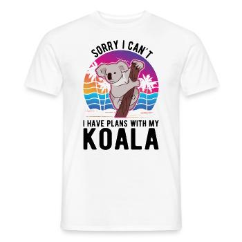 Koala Koala Bear Amoureux - T-shirt homme - blanc - Devant - AI Model Male 178 dark (178cm)