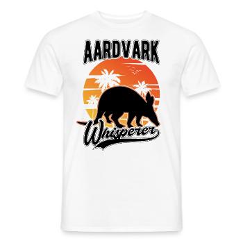 Erdferkel Flüsterer Aardvark Whisperer - T-shirt homme - blanc - Devant - AI Model Male 178 dark (178cm)