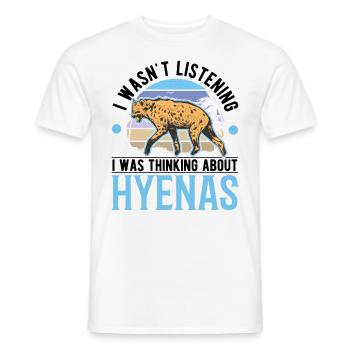 Hyène Cadeau Terre Loup Hyène - T-shirt homme - blanc - Devant - AI Model Male 178 dark (178cm)