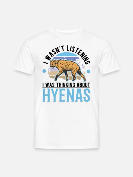 Hyäne Geschenk Erdwolf Hyena - Männer T-Shirt - Weiß