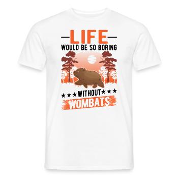 Australischer Wombat - Männer T-Shirt - Weiß - Vorne - AI Model Male 178 dark (178cm)