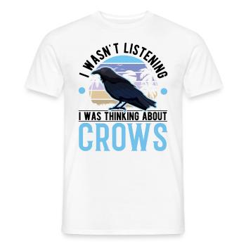 Crow Gift Crow Raven Beetle Breeder - T-shirt homme - blanc - Devant - AI Model Male 178 dark (178cm)