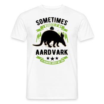 Aardvark Cadeau Aardvark - T-shirt homme - blanc - Devant - AI Model Male 178 dark (178cm)