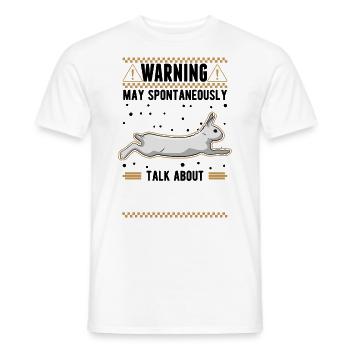 Rabbit Rabbit Rabbit - Men's T-Shirt - white - Front - AI Model Male 178 dark (178cm)