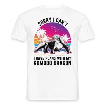 Komodowaran Waran Komododrache - Männer T-Shirt - Weiß - Vorne - AI Model Male 178 dark (178cm)