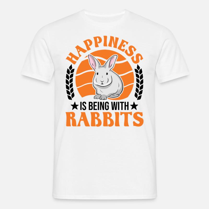 Rabbit Lucky Rabbit Rabbit - Men's T-Shirt - white