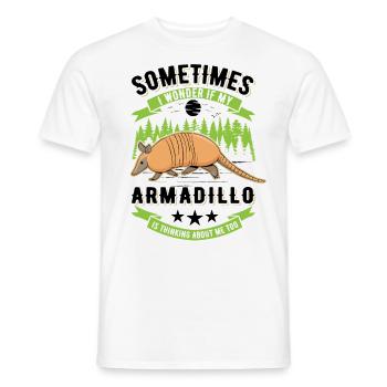 Cadeau de tatou Maître à l’omet - T-shirt homme - blanc - Devant - AI Model Male 178 dark (178cm)