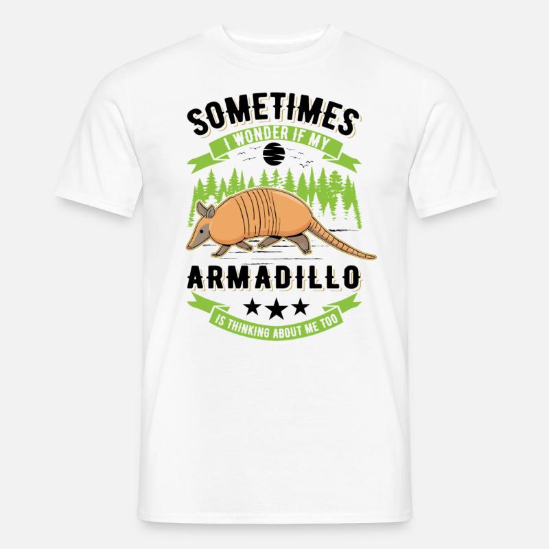 Armadillo Geschenk Gürteltier - Männer T-Shirt - Weiß