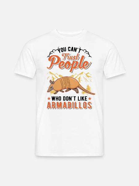Armadillo Gift Armadillo - Men's T-Shirt - white