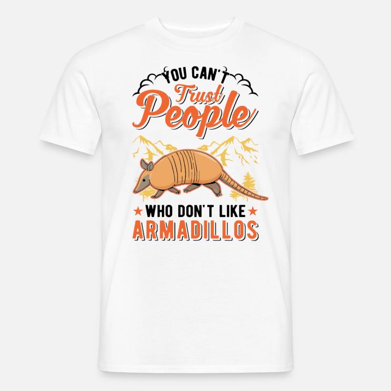 Armadillo Geschenk Gürteltier - Männer T-Shirt - Weiß