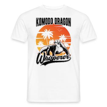 Komodowaran Flüsterer Komodo Dragon Whisperer - Männer T-Shirt - Weiß - Vorne - AI Model Male 178 dark (178cm)