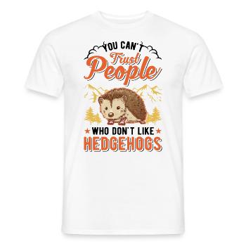 Igel Geschenk Stacheligel - Männer T-Shirt - Weiß - Vorne - AI Model Male 178 dark (178cm)