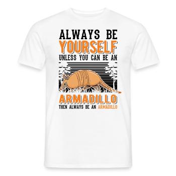 Armadillo Geschenk Gürteltier - Männer T-Shirt - Weiß - Vorne - AI Model Male 178 dark (178cm)
