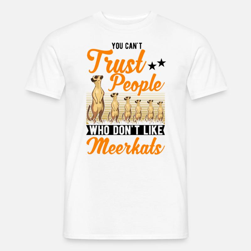 Suricate Cadeau Suricate - T-shirt homme - blanc