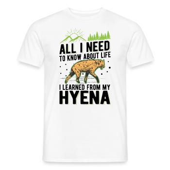 Hyäne Geschenk Erdwolf Hyena - Männer T-Shirt - Weiß - Vorne - AI Model Male 178 dark (178cm)