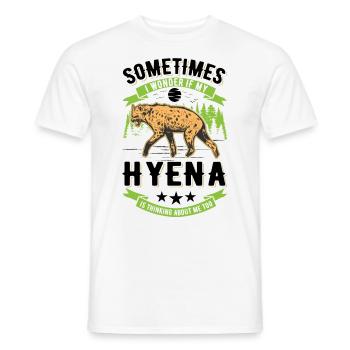 Hyäne Geschenk Erdwolf Hyena - Männer T-Shirt - Weiß - Vorne - AI Model Male 178 dark (178cm)