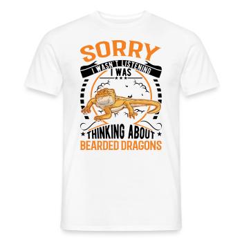 Dragon barbu Cadeau Dragon barbu - T-shirt homme - blanc - Devant - AI Model Male 178 dark (178cm)