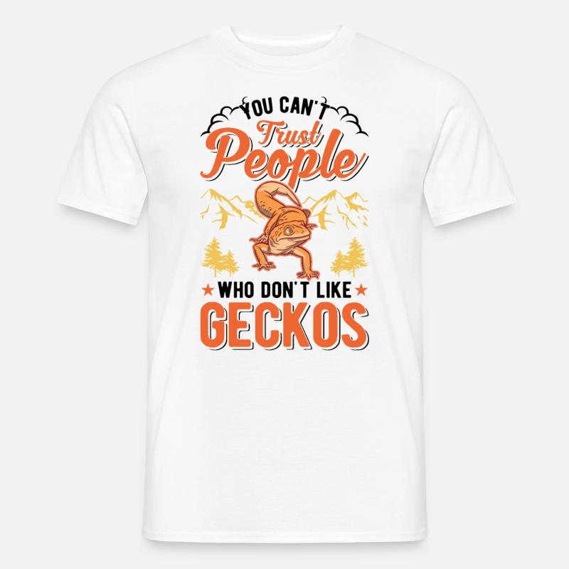 Gecko Gift Leopard Gecko - Men's T-shirt - white